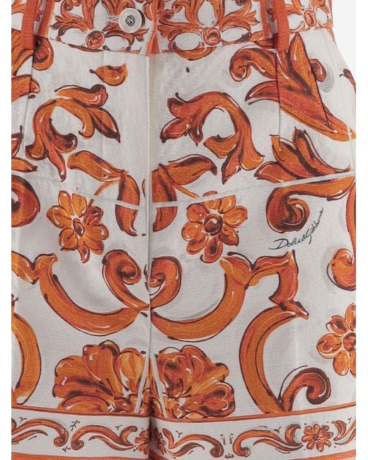 Dolce & Gabbana White Shorts Stretch Cotton-Blend
