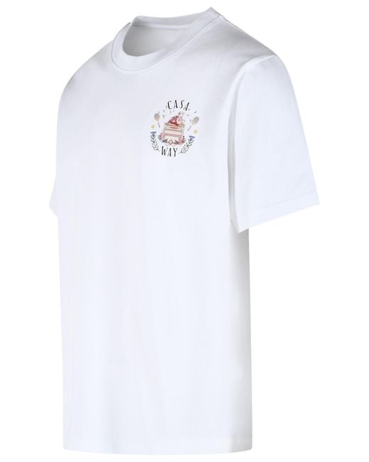 Casablanca White 'Casaway' Cotton T Shirt