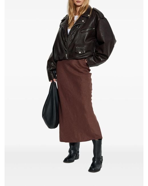 Samsøe & Samsøe Brown Saagneta Long Skirt Clothing