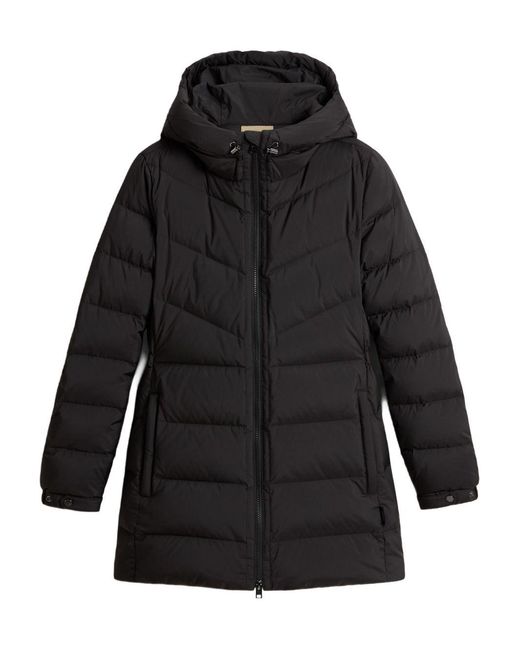 Woolrich Black Winter Jackets