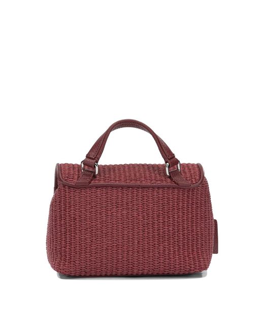Zanellato Purple "Postina Vimini Baby" Small Hand Bag