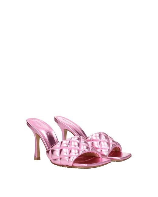 Bottega Veneta Pink Sandals/Azalea Leather