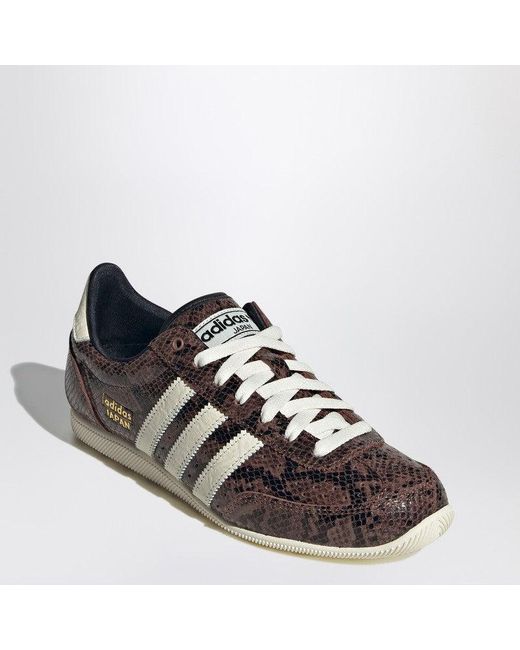 Adidas Originals Brown Sneakers Japan With Snake Print