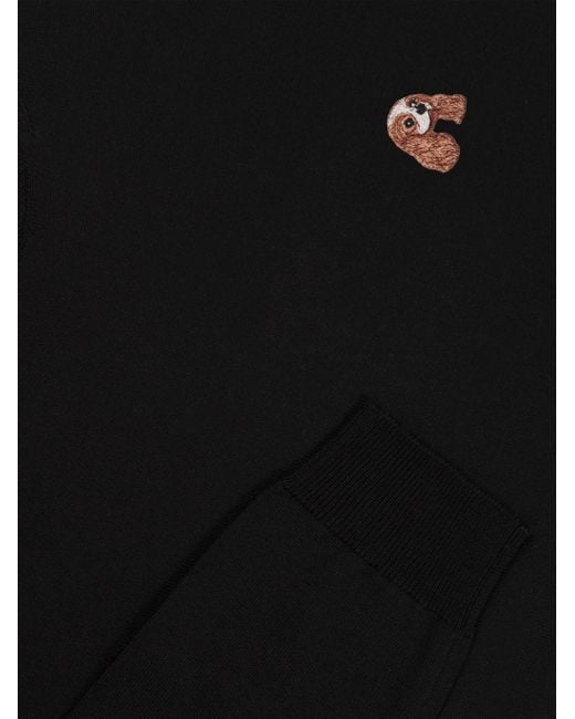 PELO FOUNDATION Black Girocollo Merinos for men