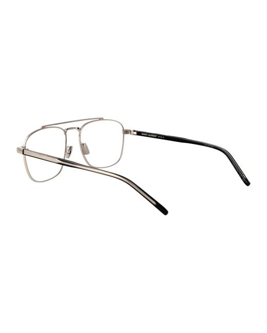 Saint Laurent Metallic Aviator Optical Sl 665 Opt 002