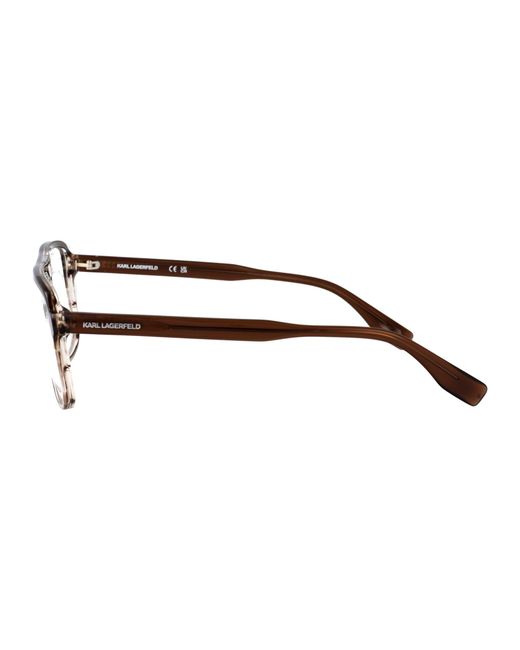 Karl Lagerfeld Brown Aviator Optical Kl6156 246 for men