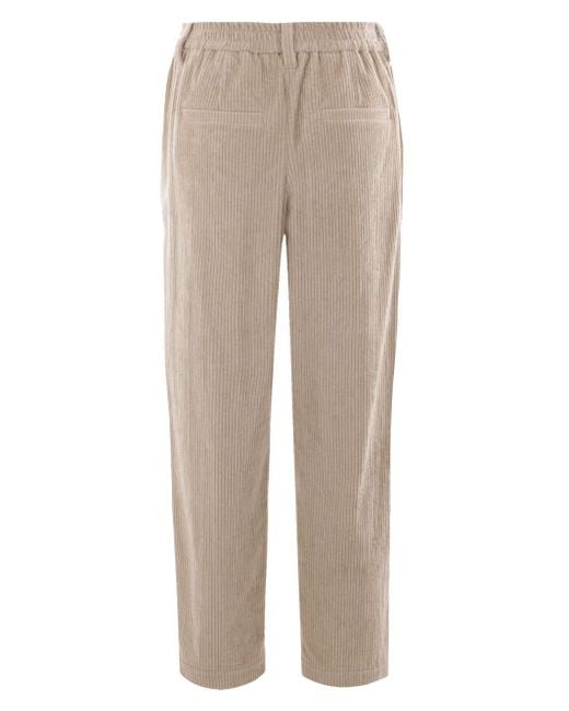 Counduroy Velvet Baggy Baggy Brunello Cucinelli en coloris Natural