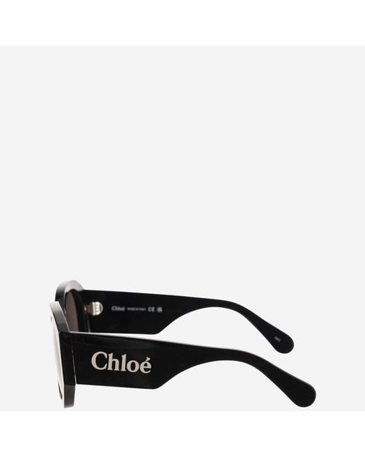 Chloé Black Logo Sunglasses
