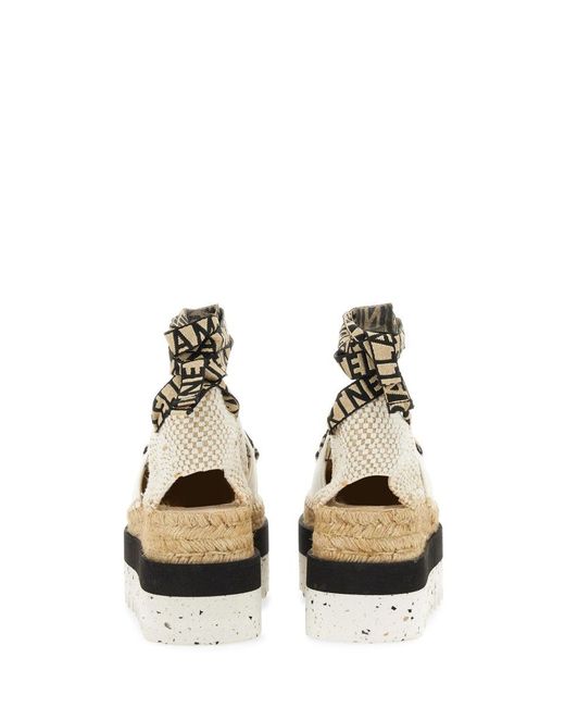 Stella McCartney White Espadrille "Gaia" With Platform