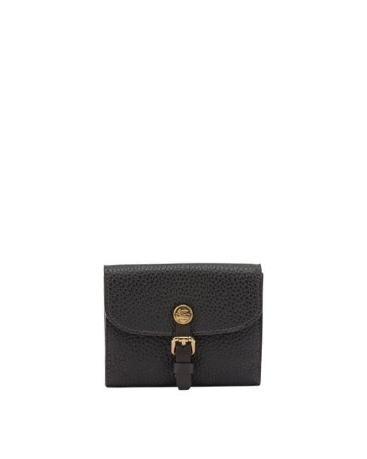 Etro Black "Pony" Wallet