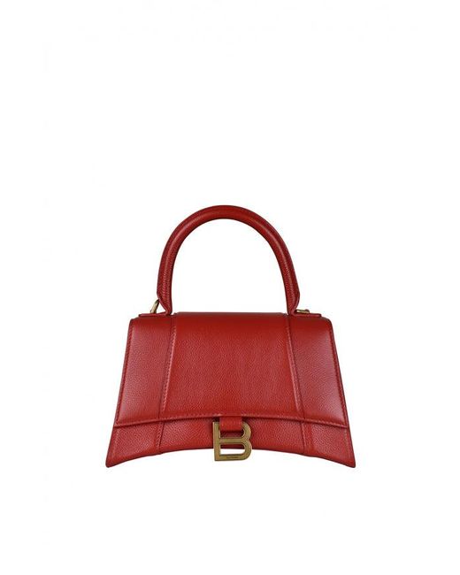 Balenciaga Red Hourglass Handbag