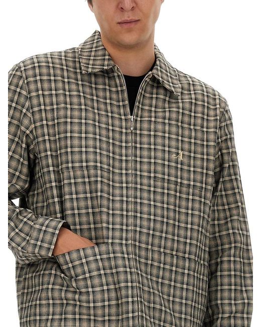 AWAKE NY Gray Shirt Jacket