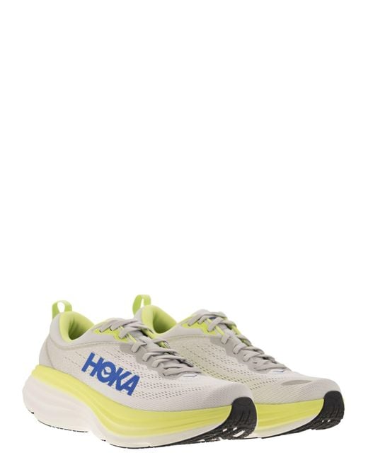 Hoka One One Blue Bondi Ultra Shortened Sports Shoe for men