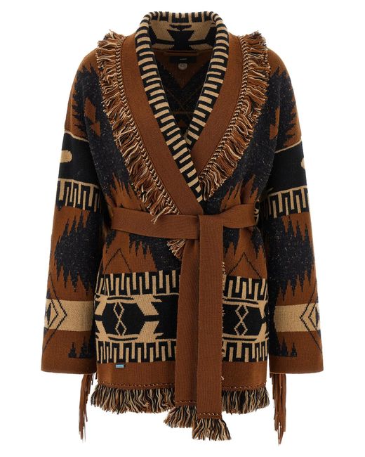 Alanui Brown 'Dreamscape' Cardigan