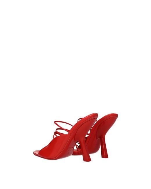 Ferragamo Red Sandals/Flame Leather
