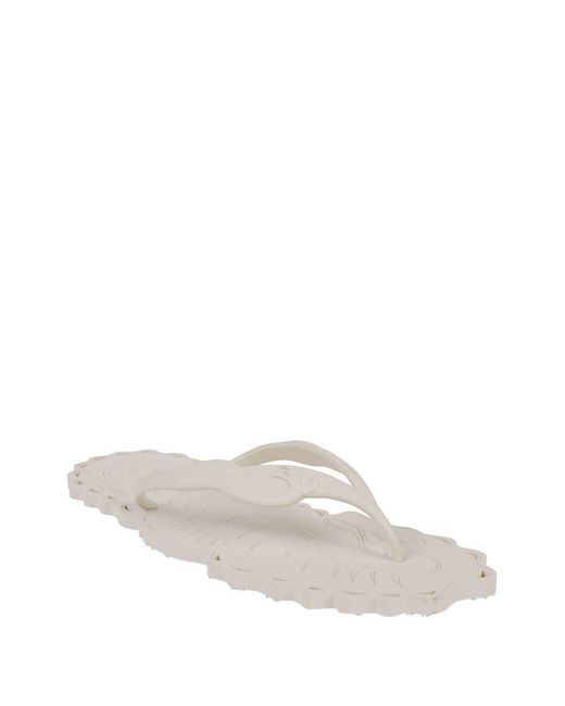 Zimmermann White Seafoam Thong Sandals
