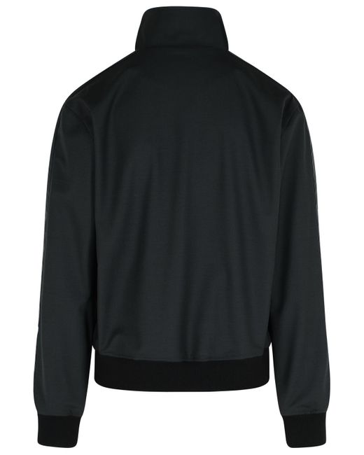 Dolce & Gabbana Black Wool Blend Jacket voor heren