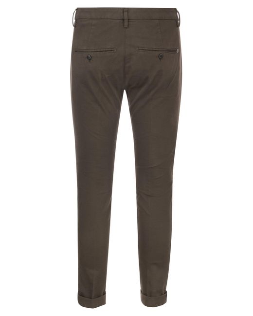 Gaubert Slim Fit Gabardine pantalones Dondup de color Gray