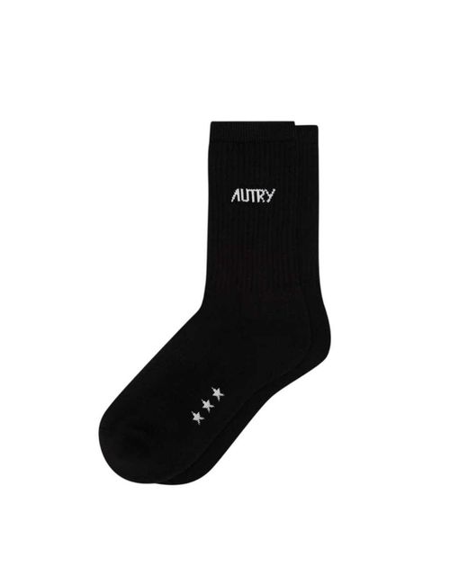 Autry Black Jacquard Logo Shoes