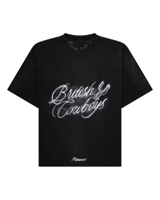 Represent Black T Shirt "British Cowboys"