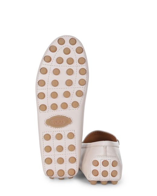 Tod's White Flat Shoes