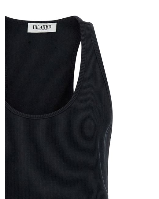 The Attico Black Federkleid