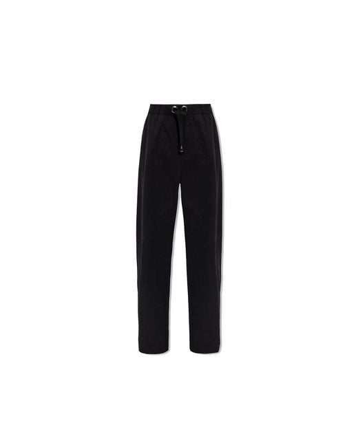 Pantalones de algodón Versace de hombre de color Black