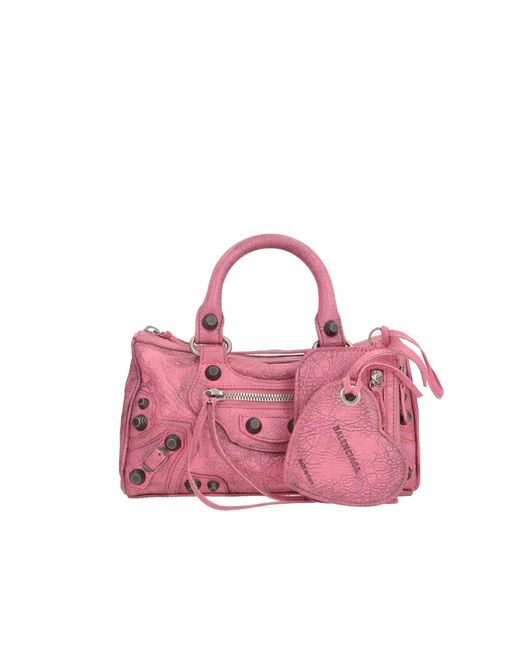 Bolsa de lona Cagole Balenciaga de color Pink