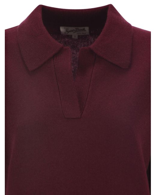 Mc2 Saint Barth Purple Eze Polo Neck Jumper