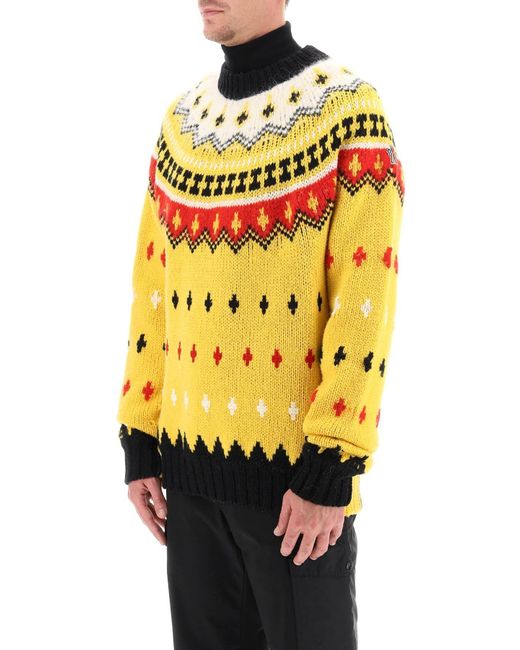 Knitwear > round-neck knitwear 3 MONCLER GRENOBLE pour homme en coloris Yellow
