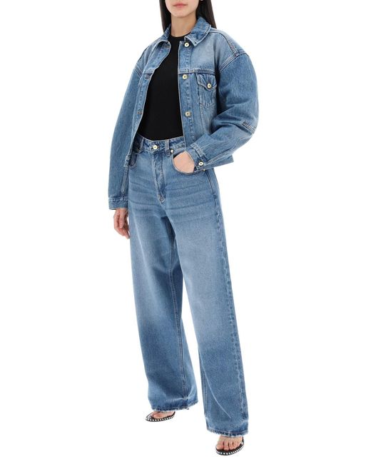 Jacquemus Wide Been Jeans in het Blue