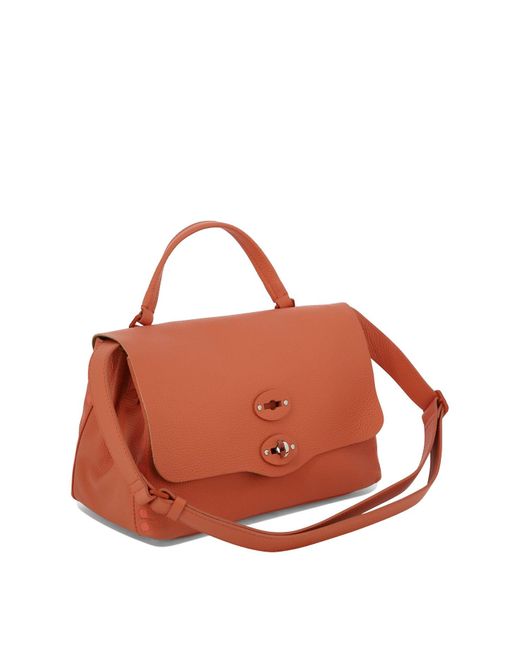 Zanellato Brown Postina Pura 2.0 Luxethic S Handbag