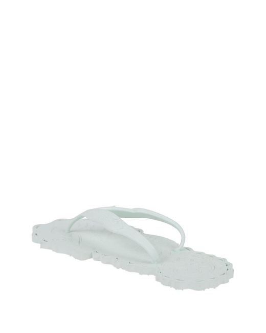 Zimmermann White Seafoam Thong Sandals