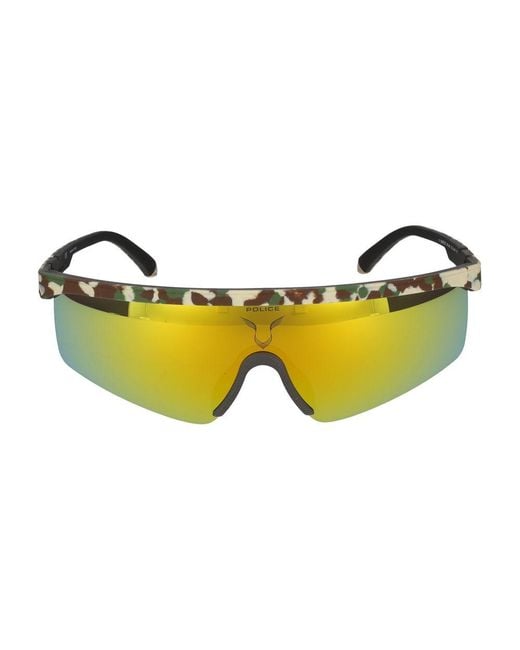 Police Yellow Sunglasses Spla28 /1/115