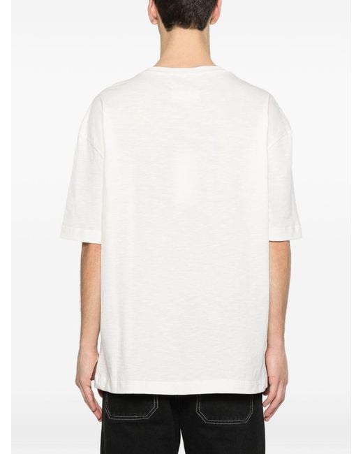 Maison Margiela White Logo Cotton T Shirt