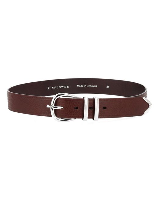 sunflower Brown Leather Belt