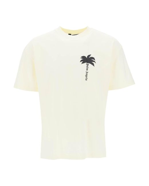 Palm Tree Graphic T Palm Angels pour homme en coloris White