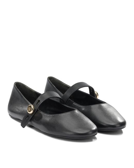 Tory Burch Black Ballerinas