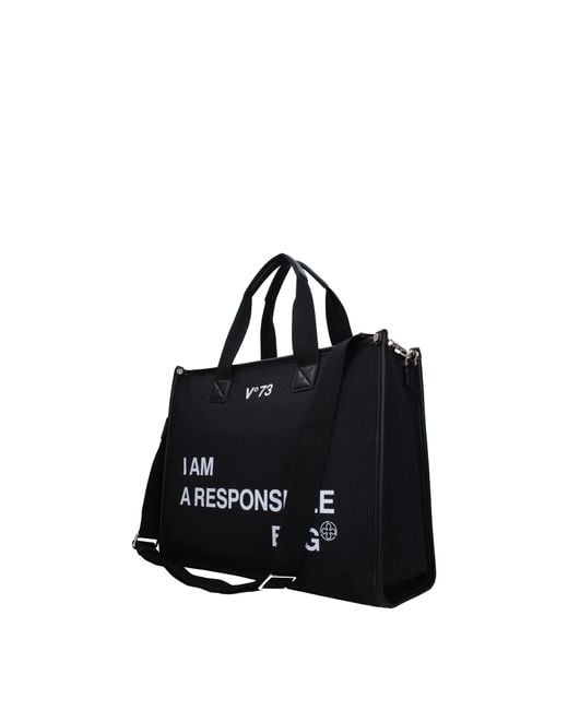 V73 Black Handbags Responsibility Bis Fabric
