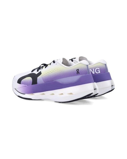 On Shoes Purple Cloudboom Max Marathon Shoes for men