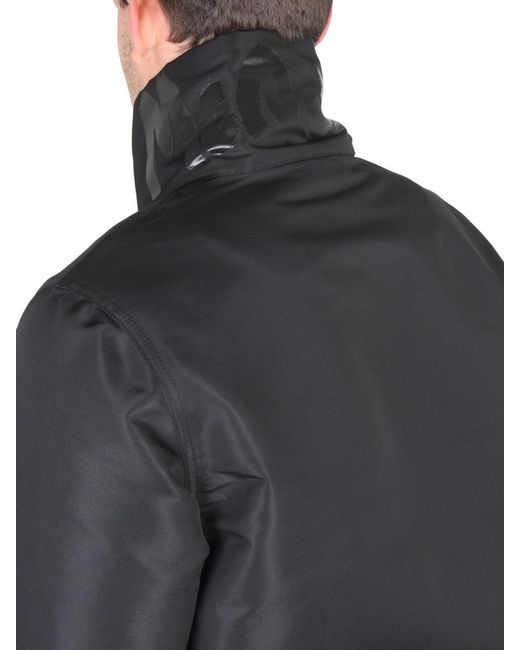 McQueen Gray Jacket With Logo for men