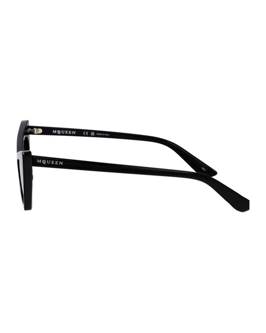 McQueen Black Acetate Sunglasses