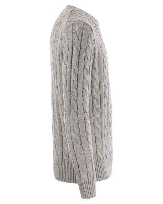 Polo Ralph Lauren Gray Plaited Cotton Jersey for men