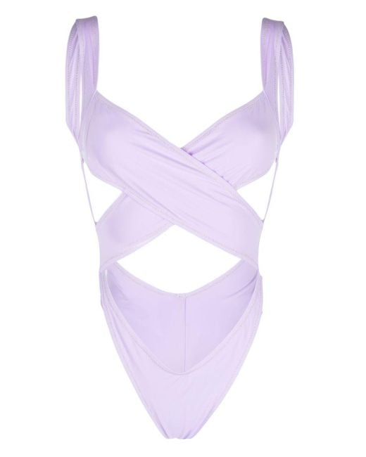 Reina Olga Purple Exotica Wrap Bikini