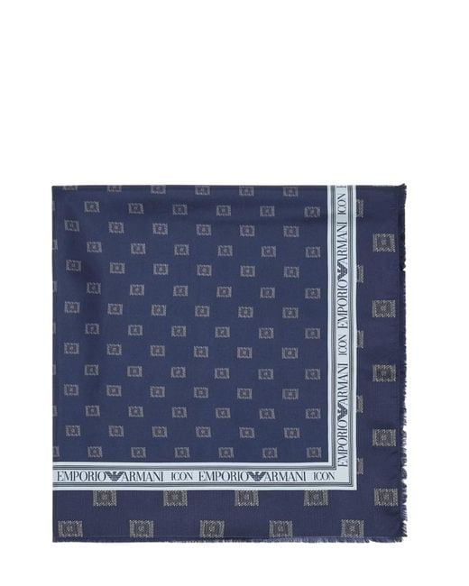 Sciarpa Blu di Emporio Armani in Blue