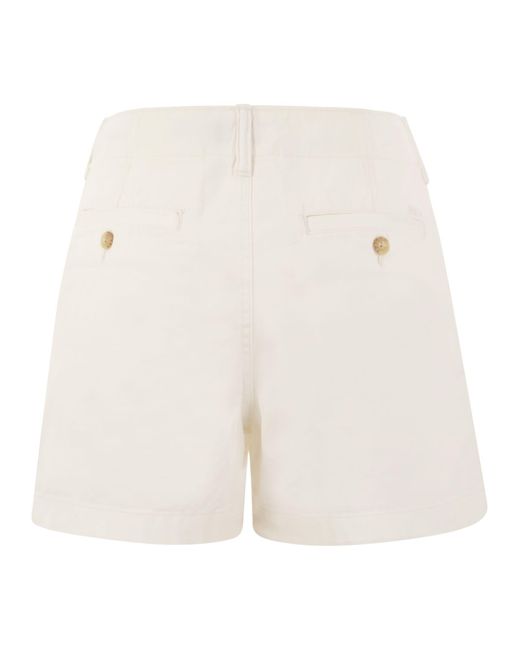 Twill Chino Shorts Polo Ralph Lauren en coloris White