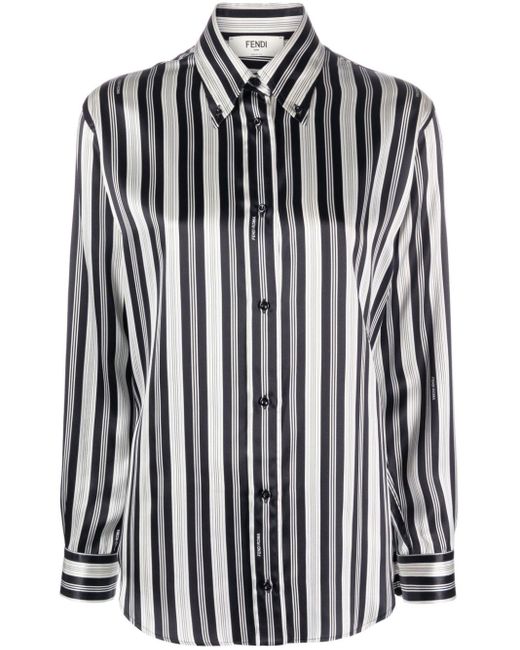 Camisa fendi negra hotsell
