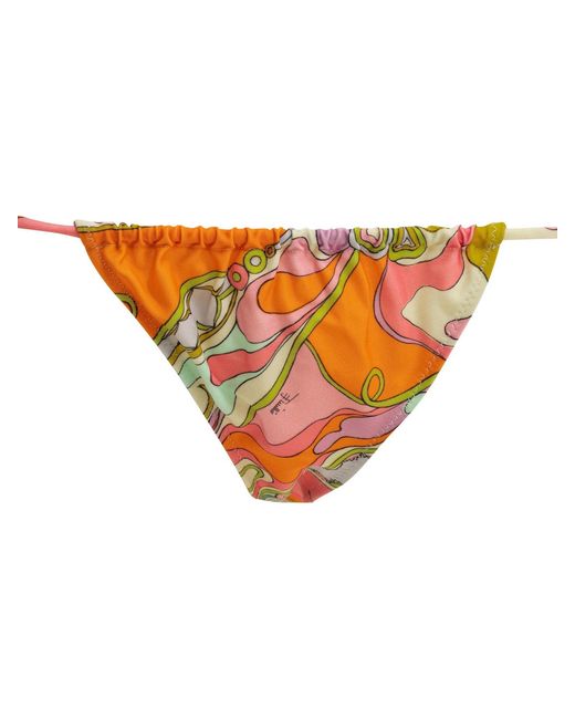Emilio Pucci White "Orchidee" Bikini Briefs