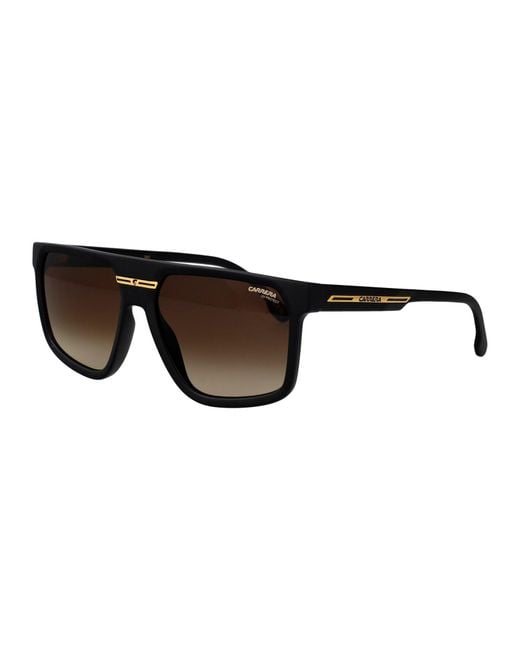 Carrera Brown Matte Acetate Sunglasses for men