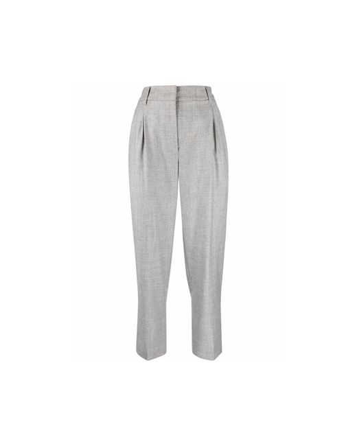 Brunello Cucinelli Gray Cropped Pants